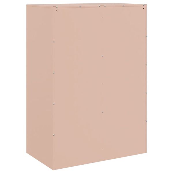 vidaXL Ραφιέρα Ροζ 67x39x95 εκ. από Ατσάλι