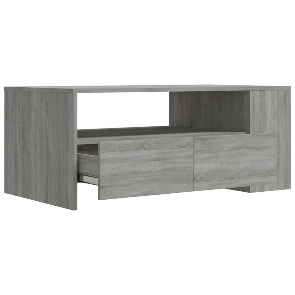 vidaXL Τραπεζάκι Σαλονιού Γκρι Sonoma 102x55x42 εκ. Επεξεργασμένο Ξύλο