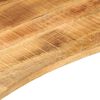 vidaXL Επιφάνεια Γραφείου Καμπύλη 90x50x2,5 εκ Μασίφ Ακατ. Μάνγκο