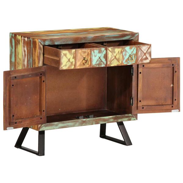 ντουλάπι συρταριών vidaXL Πολύχρωμο Στερεό ξύλο αναγεννημένο