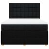 vidaXL &Kappa;&rho;&epsilon;&beta;ά&tau;&iota; Boxspring &mu;&epsilon; &Sigma;&tau;&rho;ώ&mu;&alpha; &Mu;&alpha;ύ&rho;&omicron; 160x200 &epsilon;&kappa;. &Upsilon;&phi;&alpha;&sigma;&mu;ά&tau;&iota;&nu;&omicron;