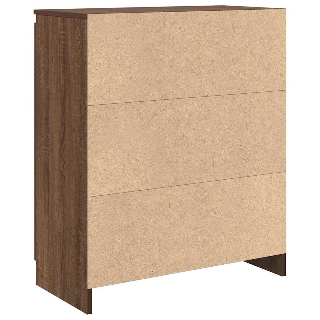 vidaXL Συρταριέρα με Συρτάρια καφέ δρυς 71x35x84 εκ. Επεξ. Ξύλο