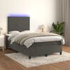 vidaXL &Kappa;&rho;&epsilon;&beta;ά&tau;&iota; Boxspring &mu;&epsilon; &Sigma;&tau;&rho;ώ&mu;&alpha; & LED &Sigma;&kappa;. &Gamma;&kappa;&rho;&iota; 120x200&epsilon;&kappa;. &Beta;&epsilon;&lambda;&omicron;ύ&delta;&iota;&nu;&omicron;