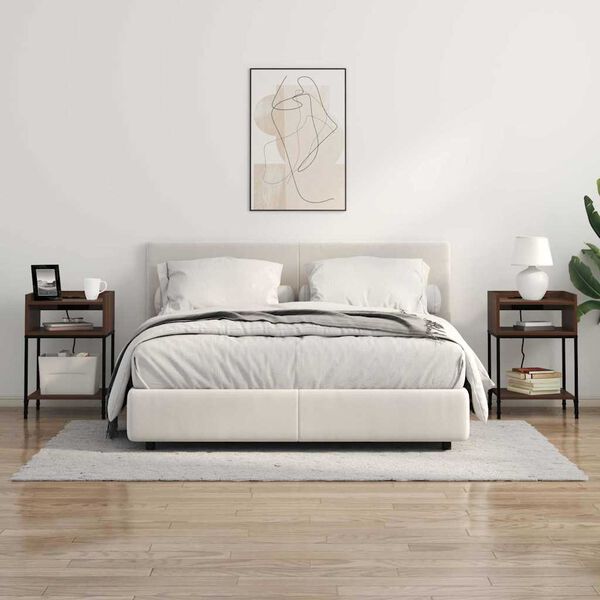 vidaXL &Kappa;&omicron;&mu;&omicron;&delta;ί&nu;&omicron; 2 pcs &Kappa;&alpha;&phi;έ &delta;&rho;&upsilon;&sigmaf; 40 x 40 x 61 &epsilon;&kappa; &Epsilon;&pi;&epsilon;&xi;&epsilon;&rho;&gamma;&alpha;&sigma;&mu;έ&nu;&omicron; &xi;ύ&lambda;&omicron;