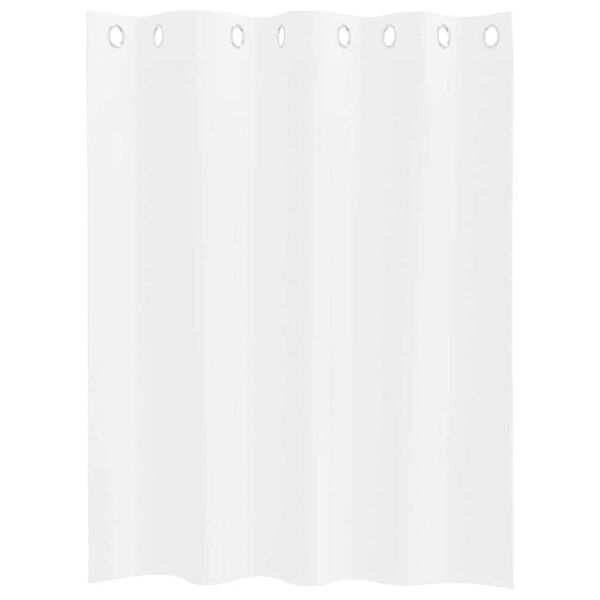 vidaXL Κουρτίνες με κουρτίνες 2 pcs Λευκό 140x140εκ Πολυεστέρας