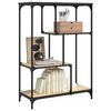 vidaXL Βιβλιοθήκη Sonoma Δρυς 81 x 36 x 115 εκ. Επεξεργ. Ξύλο / Ατσάλι