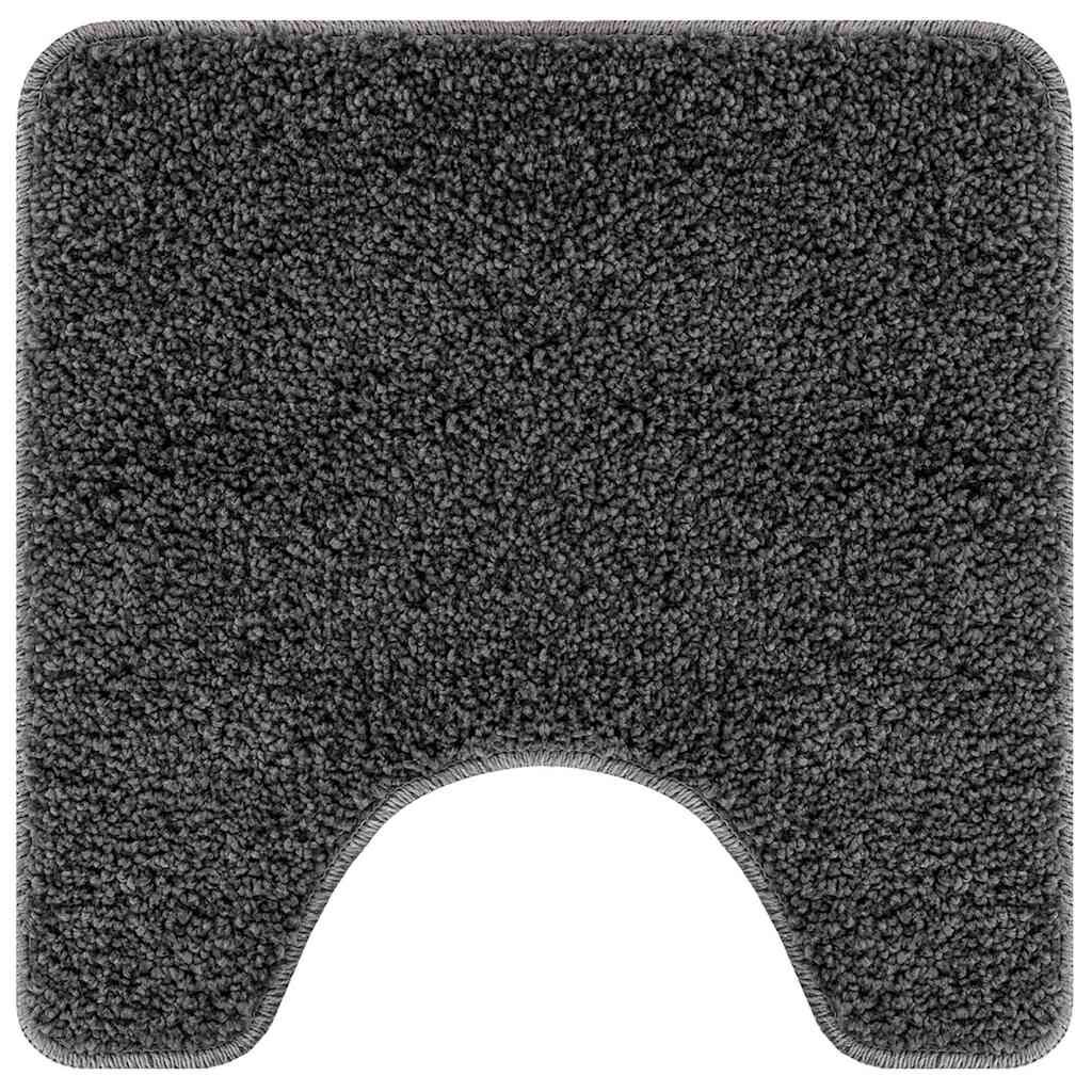 vidaXL Πατάκι μπάνιου 2 pcs Σκούρο γκρι 50 x 50 cm Πολυπροπυλένιο