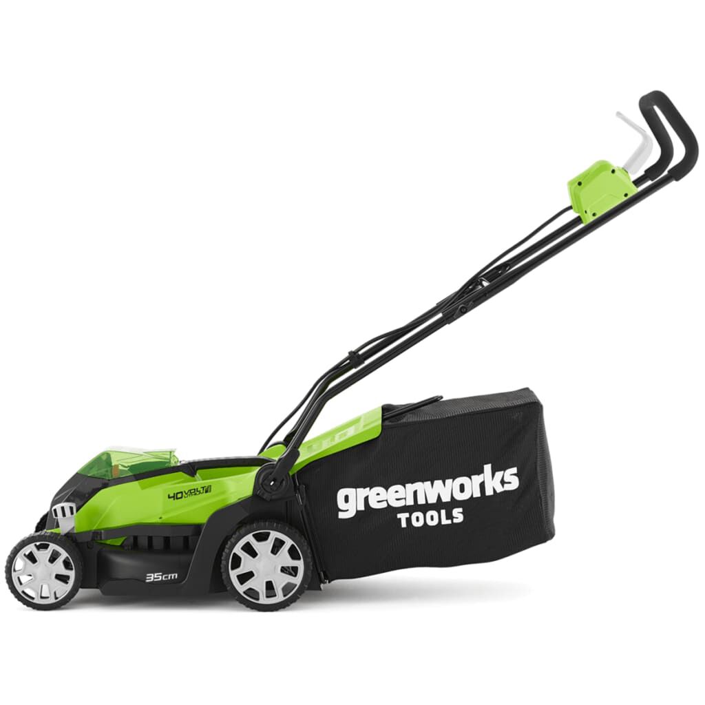 Greenworks Μηχανή Γκαζόν με 2 Μπαταρίες 40 V 2 Ah G40LM35 2501907UC