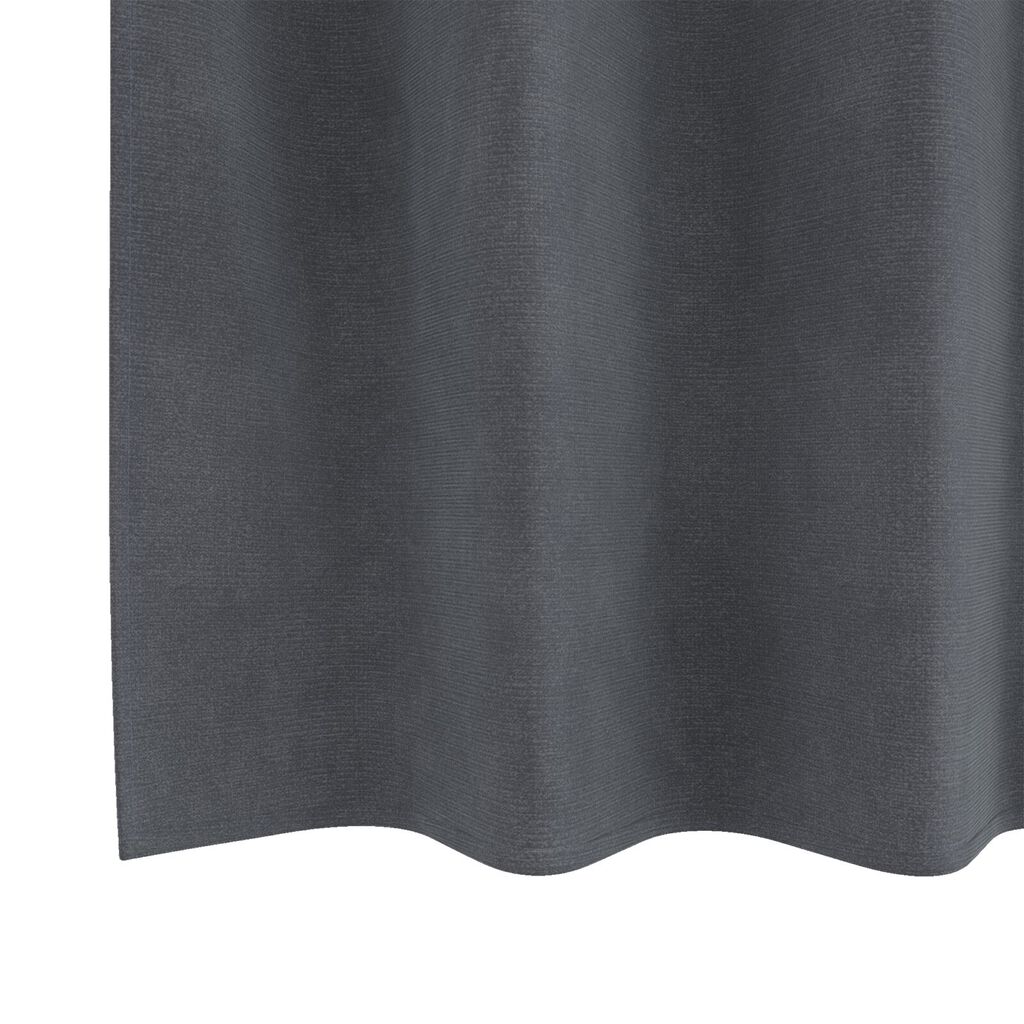 Curtains Blackout vidaXL με Μάτια 2 τμχ Σούπερ Ανοιχτό Γκρι Βελούδο