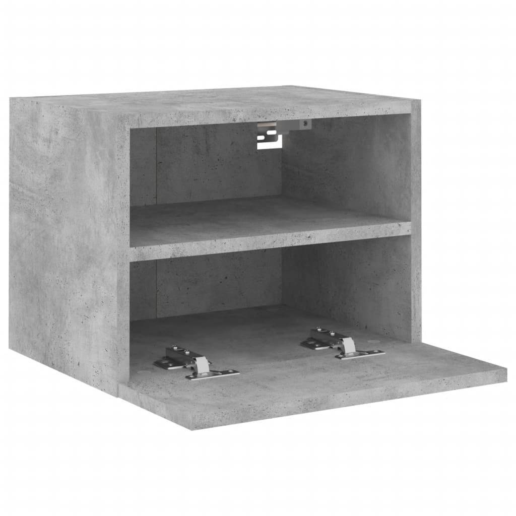 vidaXL Έπιπλο Τοίχου Τηλεόρασης Γκρι Σκυρ. 40x30x30 εκ. Επεξ. Ξύλο
