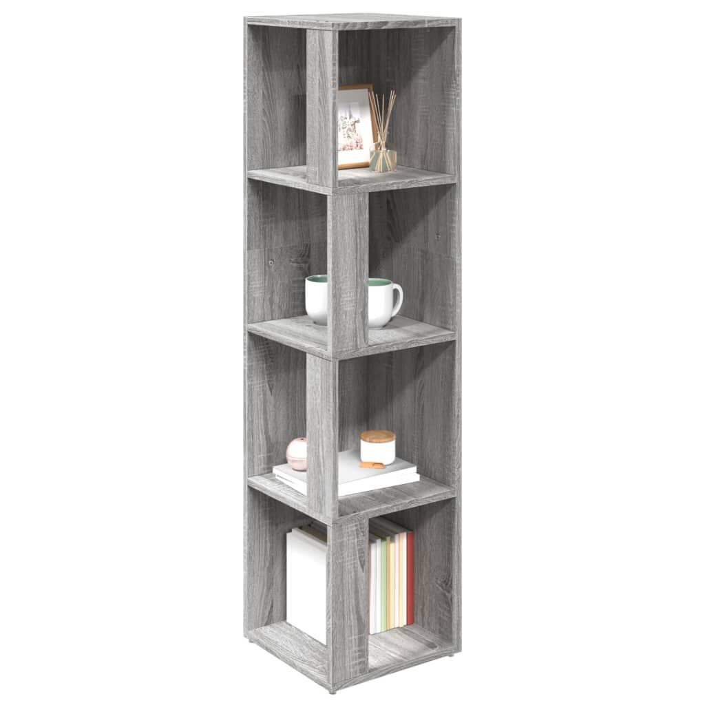 vidaXL Γωνιακό Έπιπλο Γκρι Sonoma 33x33x132 εκ. από Επεξεργ. Ξύλο