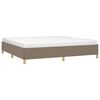 vidaXL Σκελετός Κρεβατιού Χωρίς Στρώμα Taupe 200x200 εκ.Υφασμάτινο