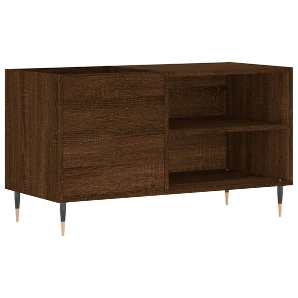 vidaXL Δισκοθήκη Καφέ Δρυς 85 x 38 x 48 εκ. από Επεξεργασμένο Ξύλο