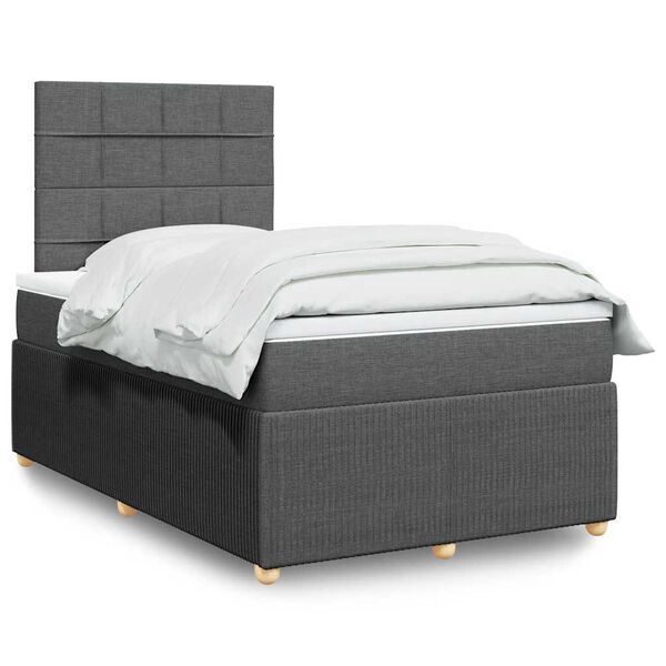vidaXL &Kappa;&rho;&epsilon;&beta;ά&tau;&iota; Boxspring &mu;&epsilon; &Sigma;&tau;&rho;ώ&mu;&alpha; &Sigma;&kappa;&omicron;ύ&rho;&omicron; &Gamma;&kappa;&rho;&iota; 120x200 &epsilon;&kappa;. &Upsilon;&phi;&alpha;&sigma;&mu;ά&tau;&iota;&nu;&omicron;