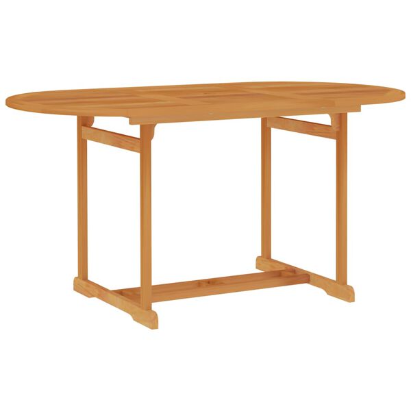 vidaXL Τραπέζι Κήπου 150 x 90 x 75 εκ. Μασίφ Ξύλο Teak