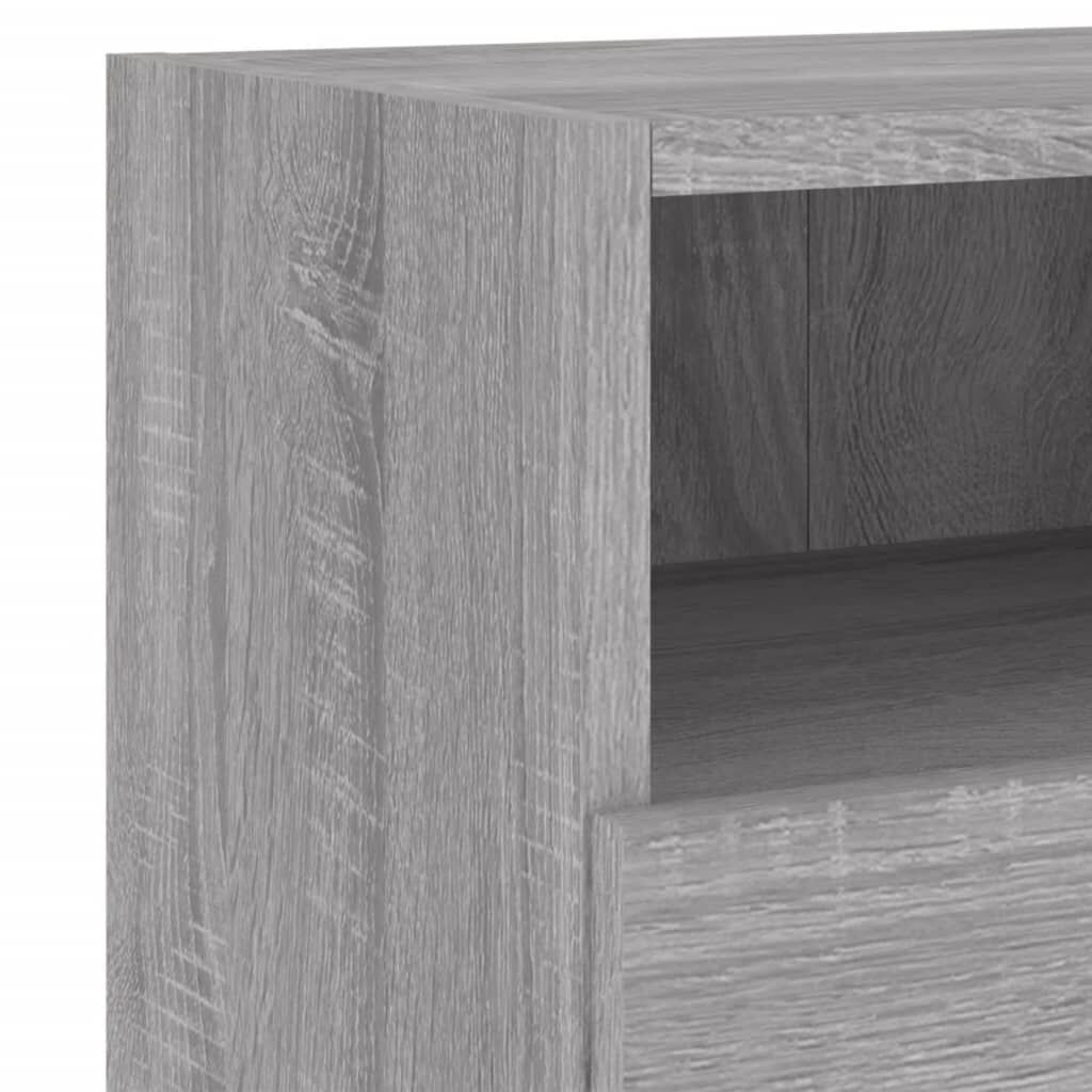 vidaXL Έπιπλα Τοίχου Τηλεόρασης 2τεμ Γκρι Sonoma 60x30x30εκ Επεξ. Ξύλο