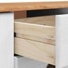vidaXL Πλαϊνό γραφείο με συρτάρι ASKIM Λευκό 133.5 x 40 x 79 εκ.