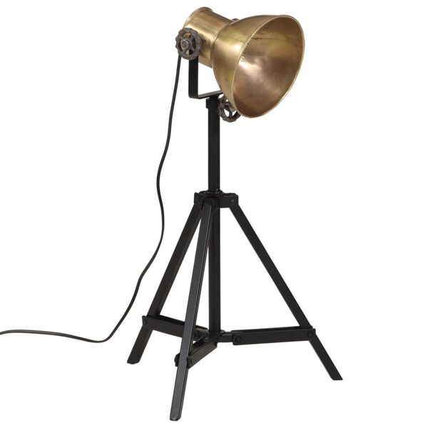 vidaXL Φωτιστικό Δαπέδου 25 W Αντικέ Ορείχαλκος 35x35x65/95 εκ. Ε27
