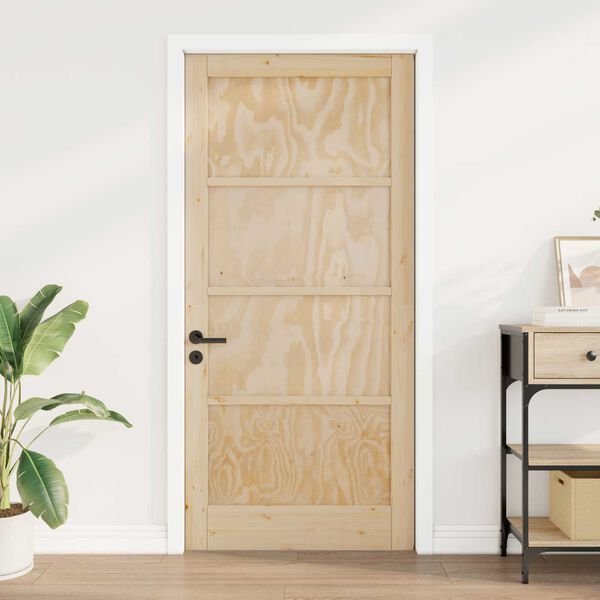 vidaXL Εσωτερική Πόρτα Καφέ 93 x 202 cm Κόντρα πλακέ