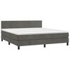 vidaXL &Kappa;&rho;&epsilon;&beta;ά&tau;&iota; Boxspring &mu;&epsilon; &Sigma;&tau;&rho;ώ&mu;&alpha; & LED &Sigma;&kappa;. &Gamma;&kappa;&rho;&iota; 160x200&epsilon;&kappa;. &Beta;&epsilon;&lambda;&omicron;ύ&delta;&iota;&nu;&omicron;