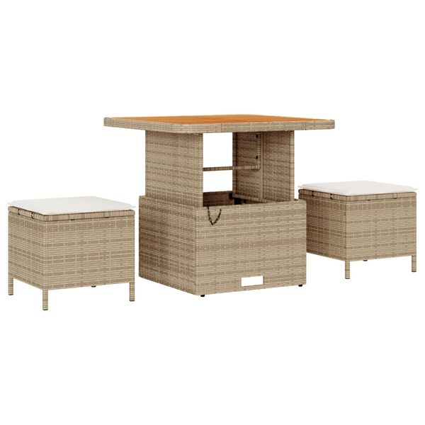vidaXL Σετ Καναπέ Κήπου 13 pcs μπεζ και κρεμ 80 x 80 x 71 cm