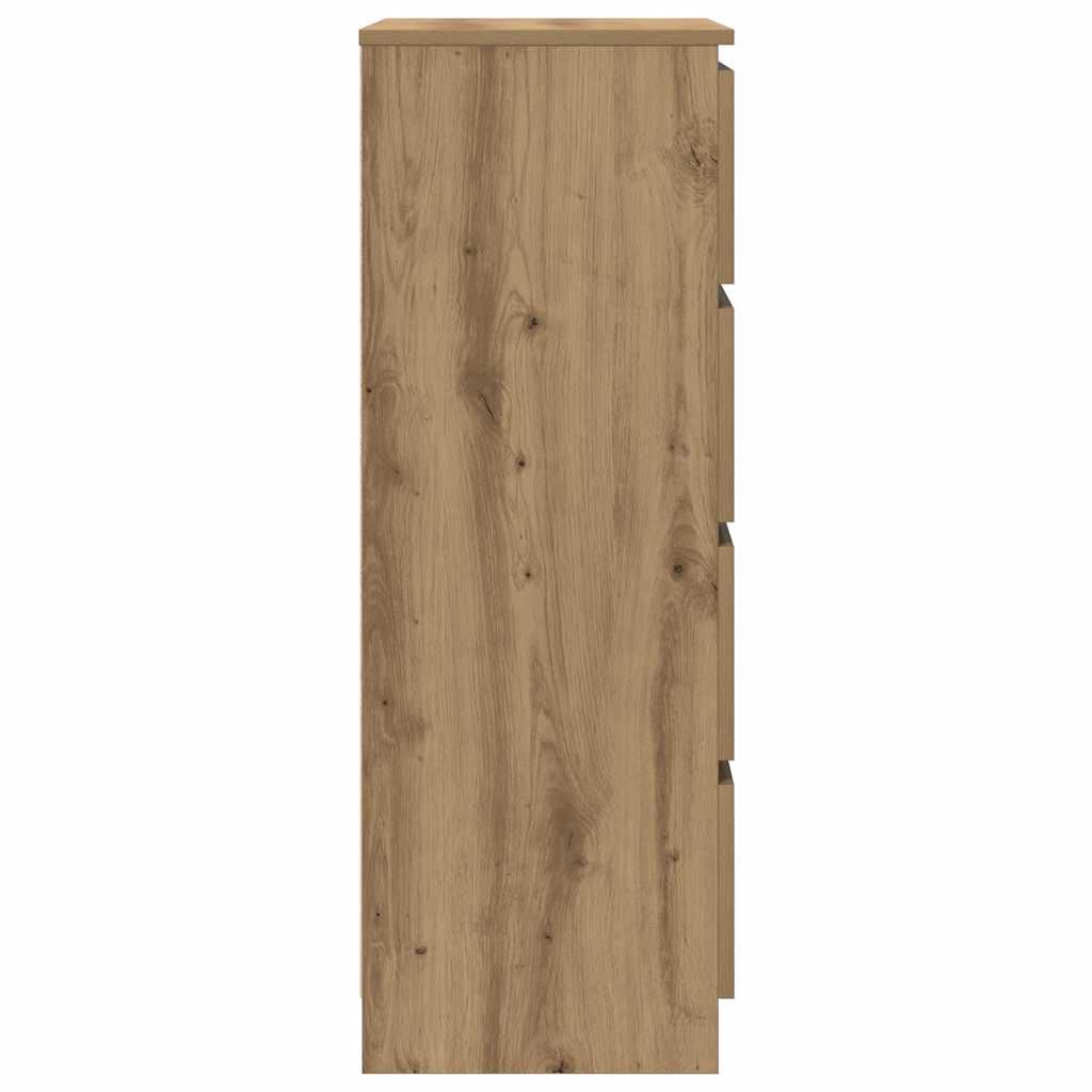 vidaXL Μπουφές Τεχνίτης Δρυς 60x35x98,5 εκ Ξύλο μηχανής