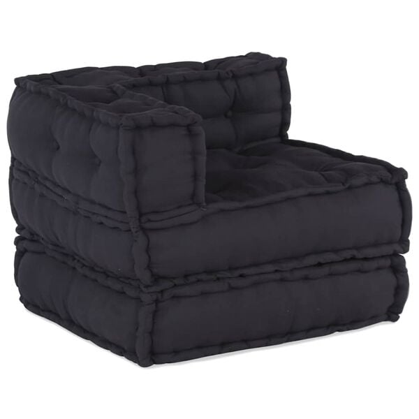 vidaXL Modular Pouffe Anthracite 70x70x54 ύφασμα