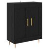 vidaXL Highboard &Epsilon;&pi;&iota;&tau;&omicron;ί&chi;&iota;&omicron; 2 pcs &Mu;&alpha;ύ&rho;&eta; &Omicron;&xi;&upsilon;ά 69,5 x 34 x 180 &epsilon;&kappa;.