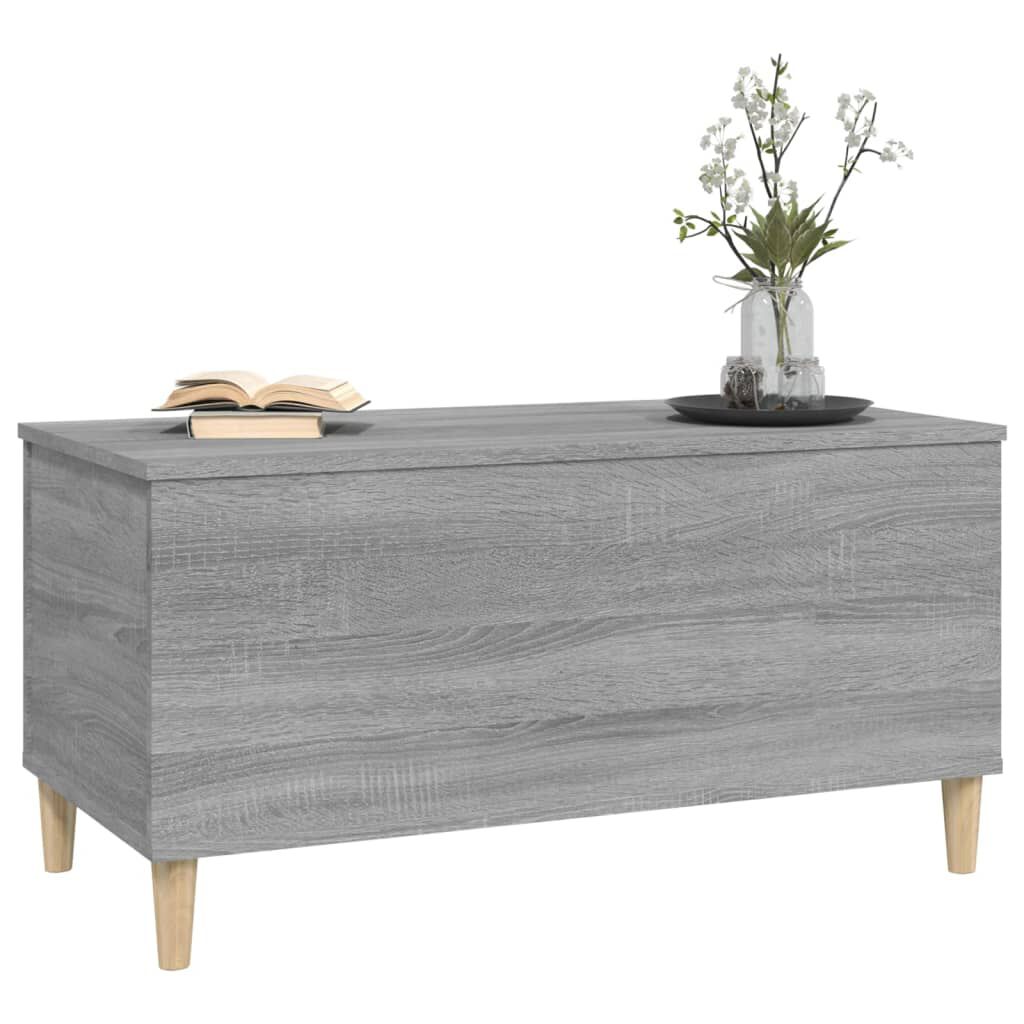 vidaXL Τραπεζάκι Σαλονιού Γκρι Sonoma 90x44,5x45 εκ.Επεξεργασμένο Ξύλο