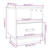 vidaXL Κομοδίνο 40 x 34 x 45 εκ. από Μασίφ Ξύλο Πεύκου