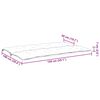 vidaXL Μαξιλάρι Πάγκου Κήπου Κόκκινο 150x(50+50)x7 εκ. Ύφασμα Oxford