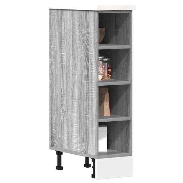vidaXL Ντουλάπι κάτω μέρος Riga Γκρι sonoma 20x44,5x81,5 cm