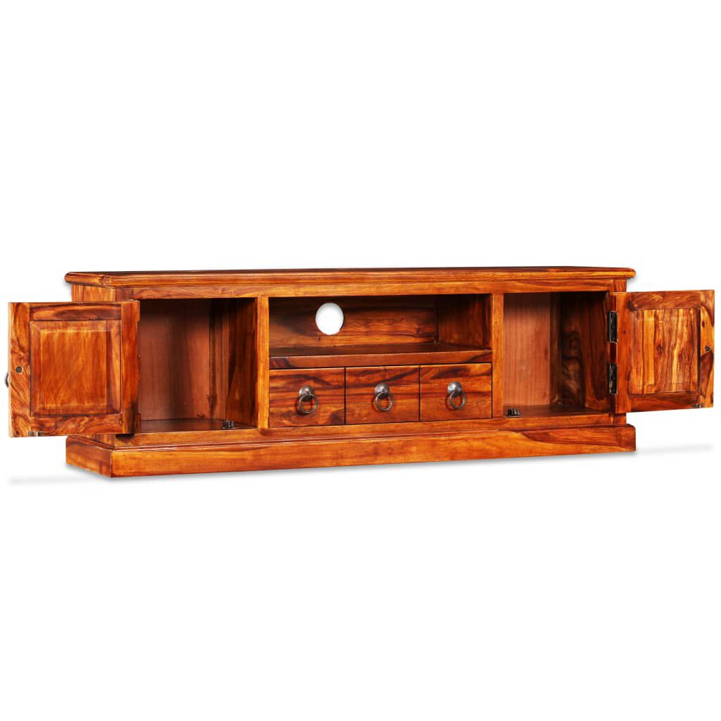 vidaXL Έπιπλο Τηλεόρασης 120 x 30 x 40 εκ. από Μασίφ Ξύλο Sheesham