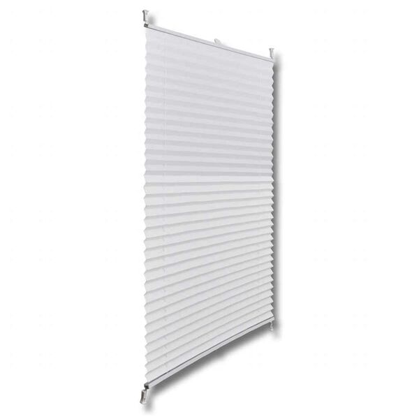 Πλισέ στόρι σκίασης 80x200cm Λευκό