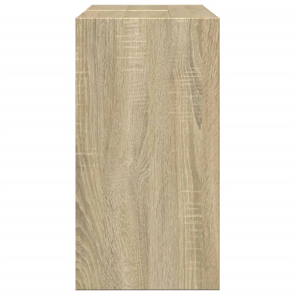 vidaXL Ντουλάπι Νιπτήρα Sonoma Δρυς 63x29x55 εκ. Επεξεργασμένο Ξύλο