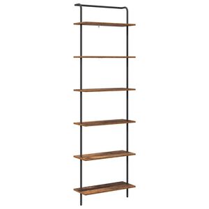 vidaXL Ράφι Βιβλίων Παλαιό ξύλο 60 x 24 x 203 εκ Επεξεργασμένο ξύλο