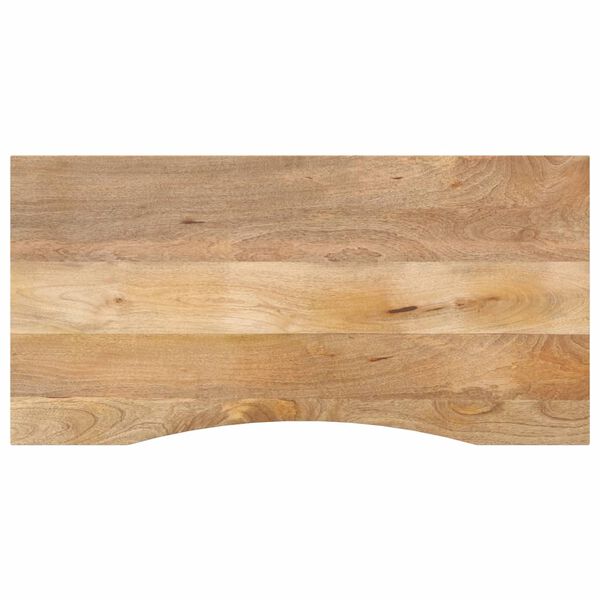 vidaXL Επιφάνεια Γραφείου Καμπύλη 110x50x2,5 εκ Μασίφ Ακατ. Μάνγκο