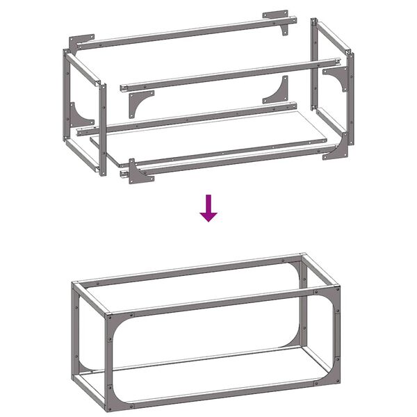 vidaXL Ράφι για καυσόξυλα Ελαιοπράσινο 25x25x60cm Ατσάλι ψυχρής έλασης