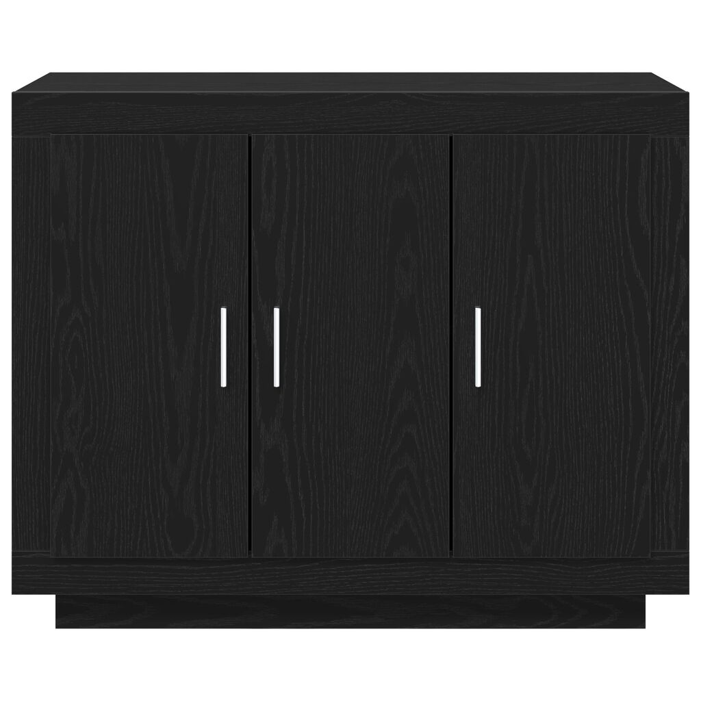 vidaXL Μπουφές Μαύρη Δρυς 92x35x75 εκ. Κατασκευασμένο ξύλο