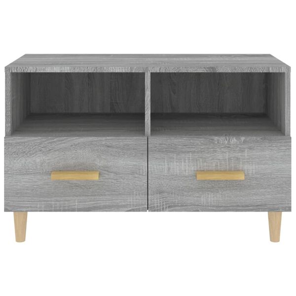 vidaXL Έπιπλο Τηλεόρασης Γκρι Sonoma 80x36x50 εκ. από Επεξεργ. Ξύλο