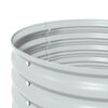 vidaXL Ζαρντινιέρα Υπερυψωμένη Ασημί 80x80x81 εκ. Γαλβανισμ. Χάλυβας