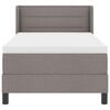 vidaXL Κρεβάτι box spring με στρώμα με στρώμα Taupe 80 x 200 cm