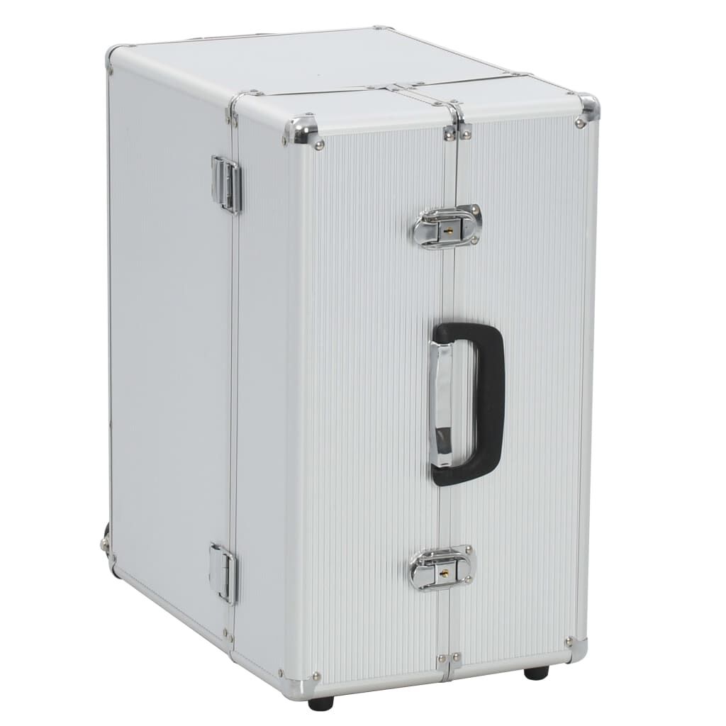 vidaXL Βαλίτσα Τρόλεϊ Επαγγελματική Ασημί 47 x 39 x 27 εκ. Αλουμινίου