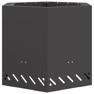 vidaXL Σόμπα Φωτιάς Χωρίς Καπνό Μαύρο 58 x 58 x 51 cm Ατσάλι