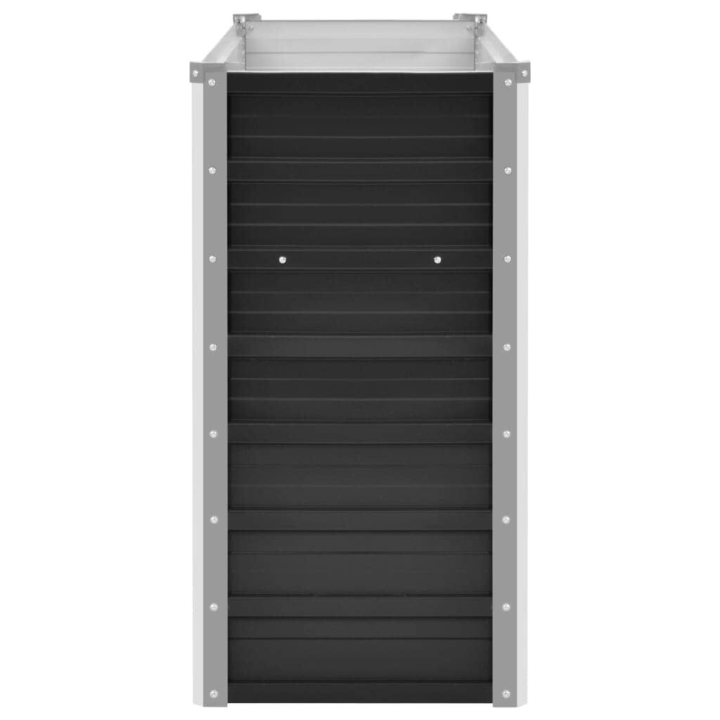 vidaXL Ζαρντινιέρα Υπερυψωμένη Ανθρακί 160x40x77 εκ. Γαλβαν. Χάλυβας