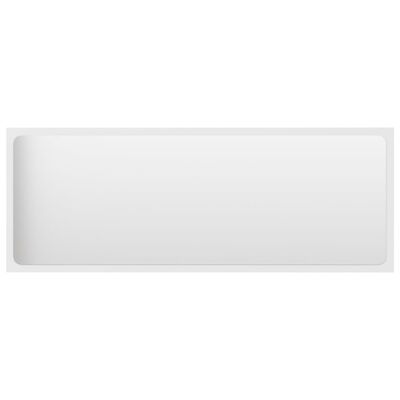 vidaXL Καθρέφτης Μπάνιου Λευκός 100 x 1,5 x 37 εκ. από Μοριοσανίδα