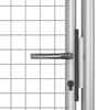 vidaXL Πόρτα Κήπου Ασημί 105x125 εκ. από Γαλβανισμένο Ατσάλι