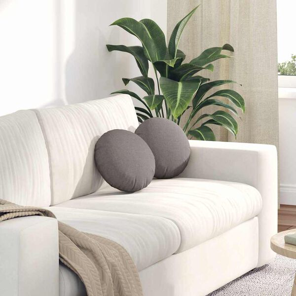 vidaXL &Mu;&alpha;&xi;&iota;&lambda;ά&rho;&iota;&alpha; &kappa;&alpha;&theta;&iota;&sigma;&mu;ά&tau;&omega;&nu; 2 pcs Taupe &Oslash;30 x 13 &epsilon;&kappa; ύ&phi;&alpha;&sigma;&mu;&alpha;