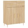 vidaXL Ντουλάπι Sonoma Δρυς 69,5 x 34 x 90 εκ. από Επεξεργασμένο Ξύλο