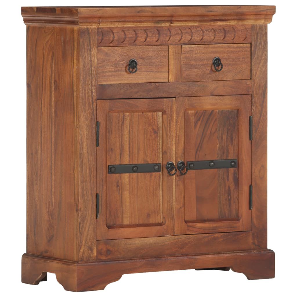 vidaXL Ντουλάπι / Ψηλός Μπουφές 63 x 30 x 75 εκ. Μασίφ Ξύλο Ακακίας